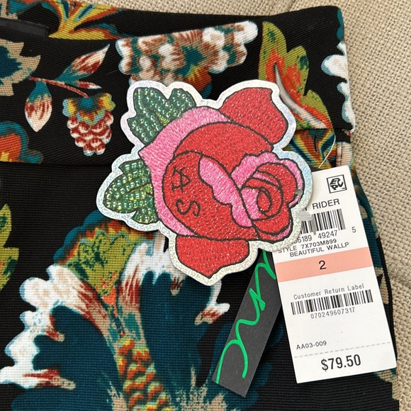 Anna Sui x I.N.C. Floral Flared Pants - Picture 7 of 7